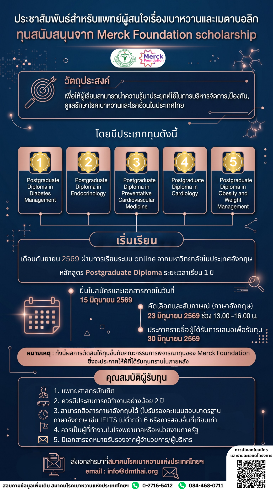 ข่าวดี สำหรับแพทย์ผู้สนใจอบรม